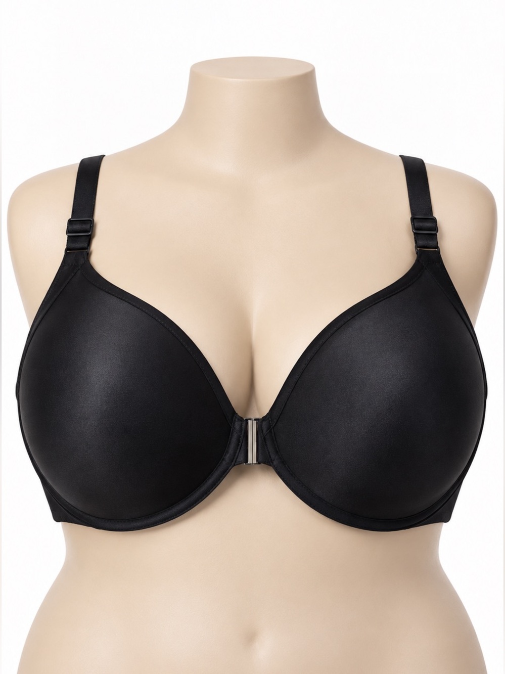 Torrid Plus size 40 G Black Front-Close T-Shirt Bra with Smooth Molded Cups